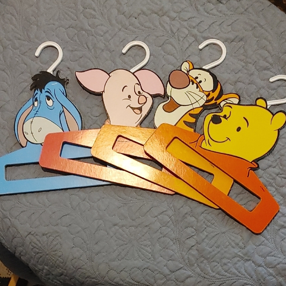 Disney Character Wooden Hangers Set